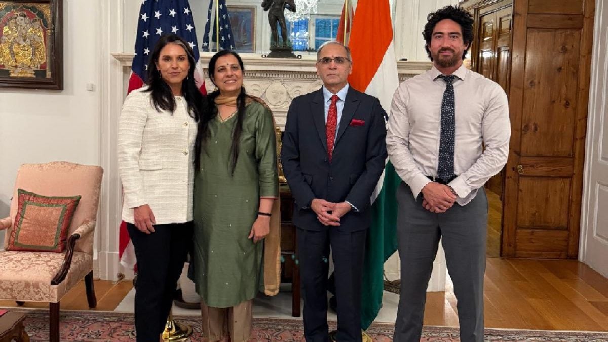 India's Envoy Vinay Kwatra Meets US Intelligence Chief Tulsi Gabbard