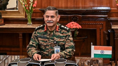 Chief of the Army Staff General Upendra Dwivedi during an interaction via video conferencing. (File photo)
