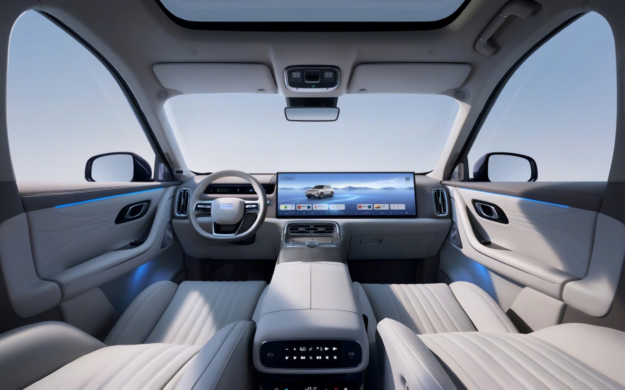 Chinese SUV Hybrid Geely Galaxy M9 PHEV Interiors