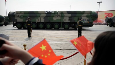 The DF-41 can be launched from silos, roads, and rails, giving China the ability to target much of the Americas, Europe, Asia, and Africa. (AP/File)