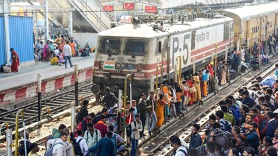 Electrifying railway tracks cuts dependence on fossil fuels, reduces diesel use, and lowers carbon emissions. (PTI)