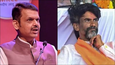 As Manoj Jarange's hunger strike at Azad Maidan enters a critical phase, the pressure on the Devendra Fadnavis-led state government continues to mount. File image/PTI