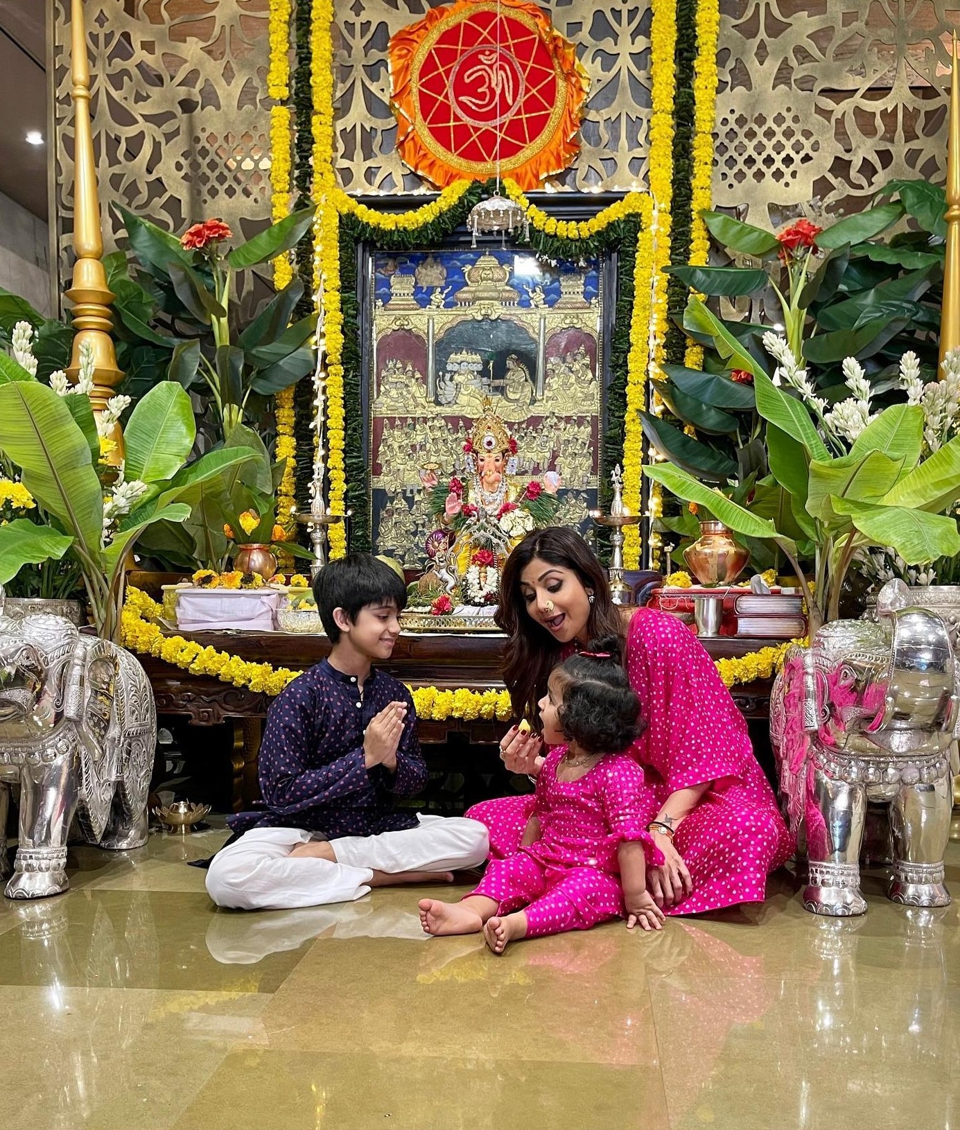 Shilpa Shetty's Ganpati Celebrations Over The Years | Photos Shilpa Shetty's Ganpati Celebrations Over The Years | Photos