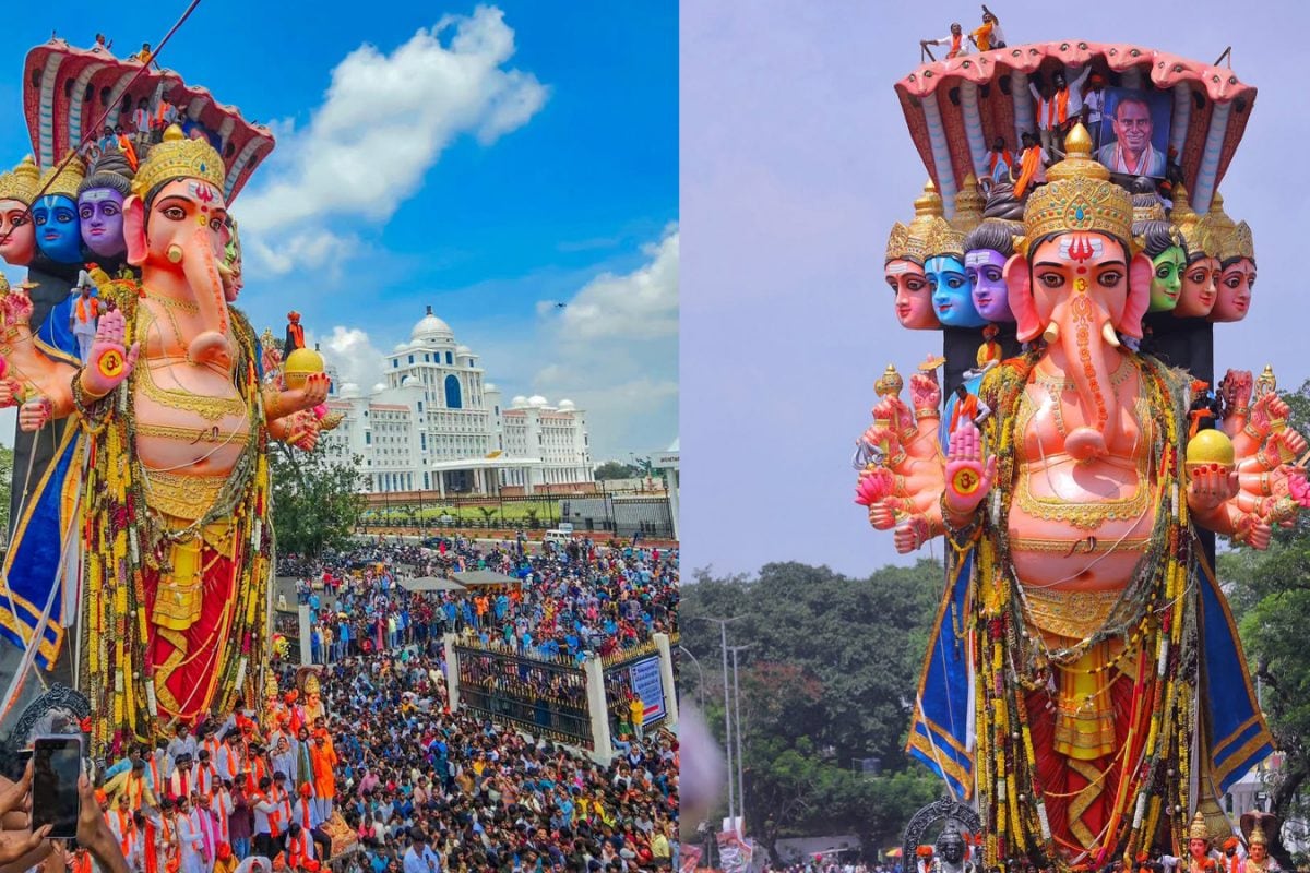 Khairatabad Ganesh: Hyderabad Celebrates Vinayak Chaturthi With 69-Foot-Tall Ganpati