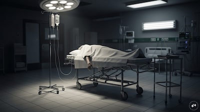 Man dies at UP hospital due to negligence (AI-generated image)