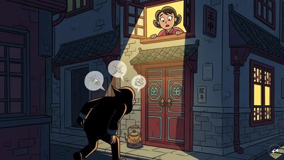 AI-generated illustration shows a man sneaking toward a home in Yangzhou as a startled resident watches from the window, capturing the bizarre intrusion without depicting violence. (IMAGE: IMAGEN 4/NEWS18)