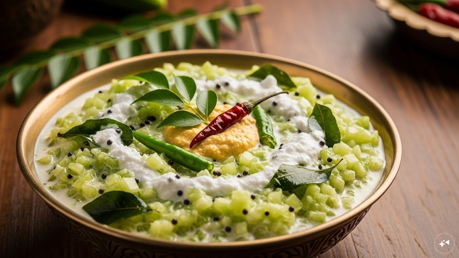 Cucumber Pachadi is ready to be served. (AI generated image) Cucumber Pachadi is ready to be served. (AI generated image)