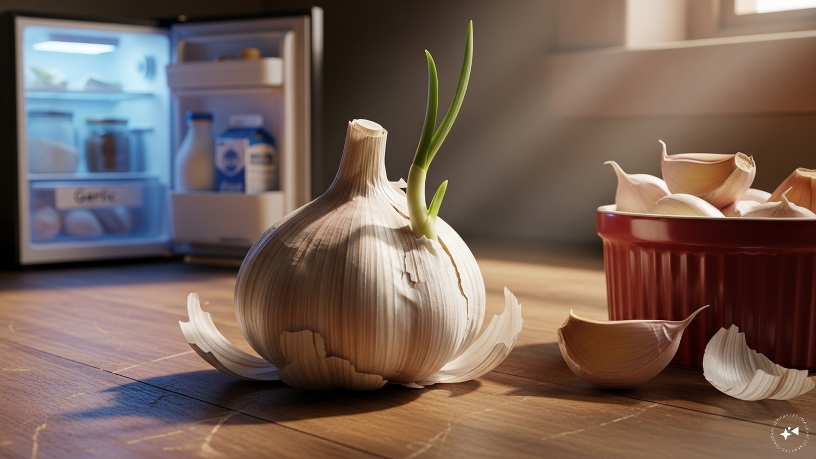 Avoid Refrigerating Whole Garlic: The fridge can cause garlic to sprout and lose flavor. Stick to room temperature for whole bulbs. Avoid Refrigerating Whole Garlic: The fridge can cause garlic to sprout and lose flavor. Stick to room temperature for whole bulbs.