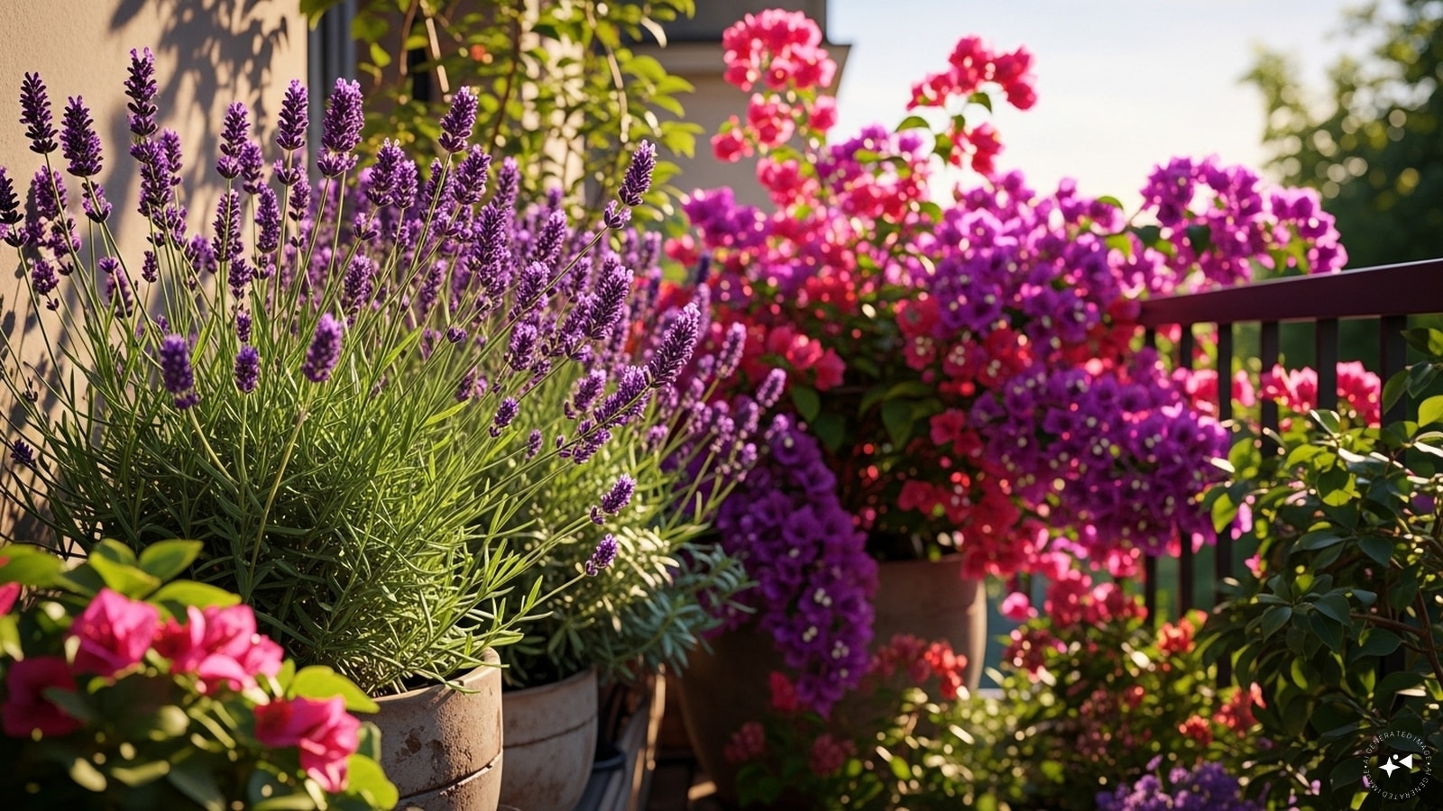 Pick A Sunny Spot: Place lavender where it gets maximum direct light. Lavender needs at least 6-8 hours of full sunlight. (AI generated image) 