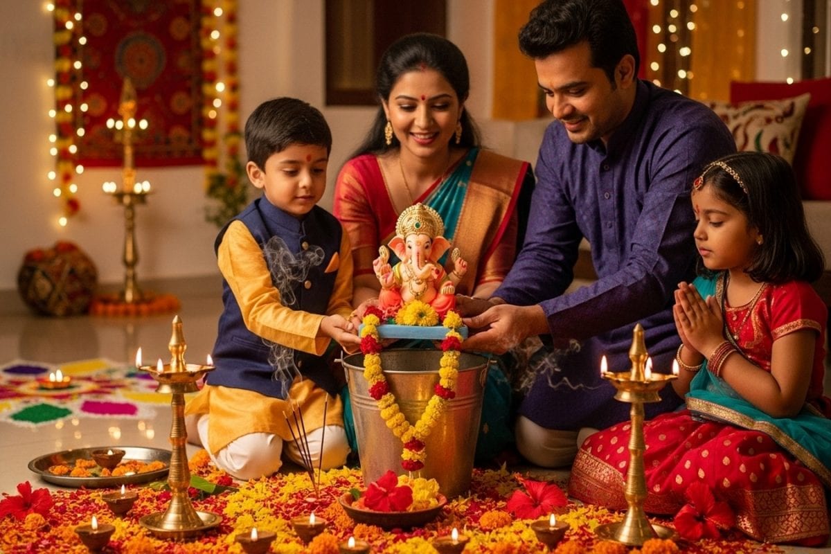 Ganpati Visarjan 2025: How To Perform Eco-Friendly Ganesh Visarjan At Home Or Society Tank