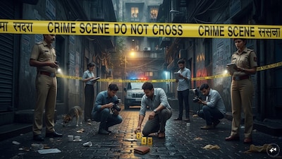 An AI-generated image showing a crime spot (News18)