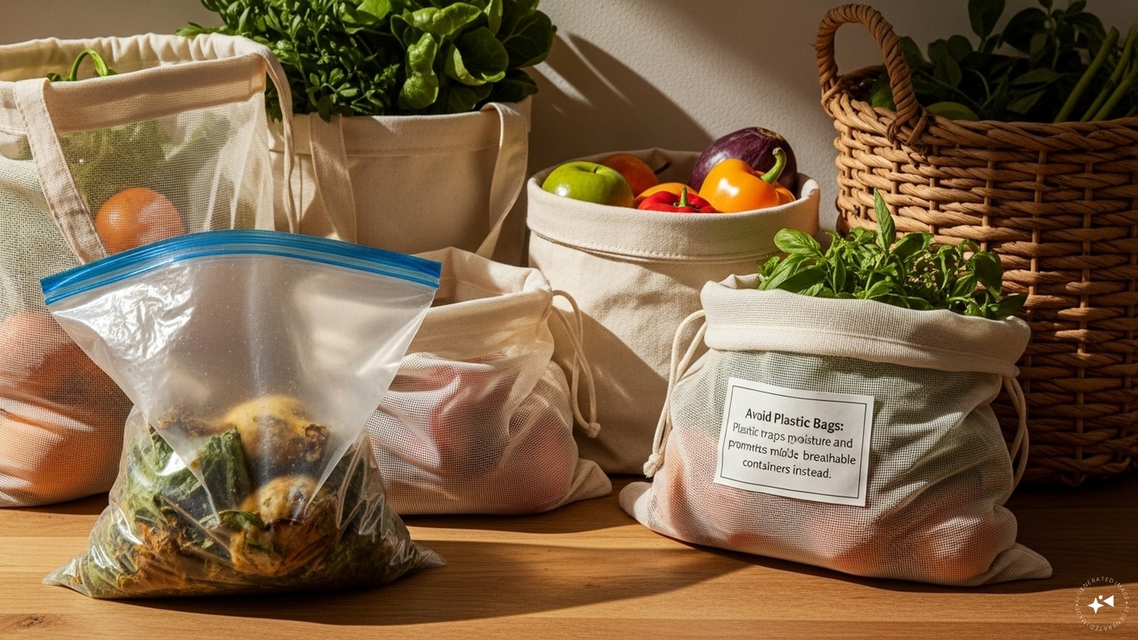 Avoid Plastic Bags: Plastic traps moisture and promotes mold. Use breathable containers instead. Avoid Plastic Bags: Plastic traps moisture and promotes mold. Use breathable containers instead.