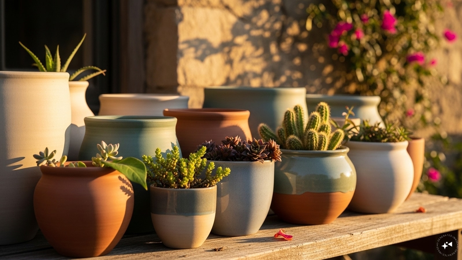 Choose The Right Pot Size: Use a pot that’s at least 12 inches wide and deep. Lavender needs room to spread air around the roots. (AI generated image)