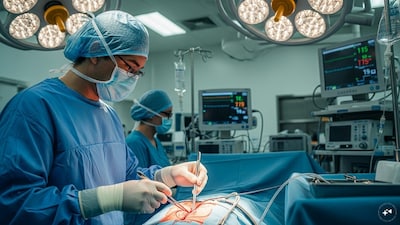 The doctor billed federally funded programmes for invasive surgeries. (AI-Generated)