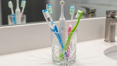 Old toothbrushes can harbour bacteria and mould.