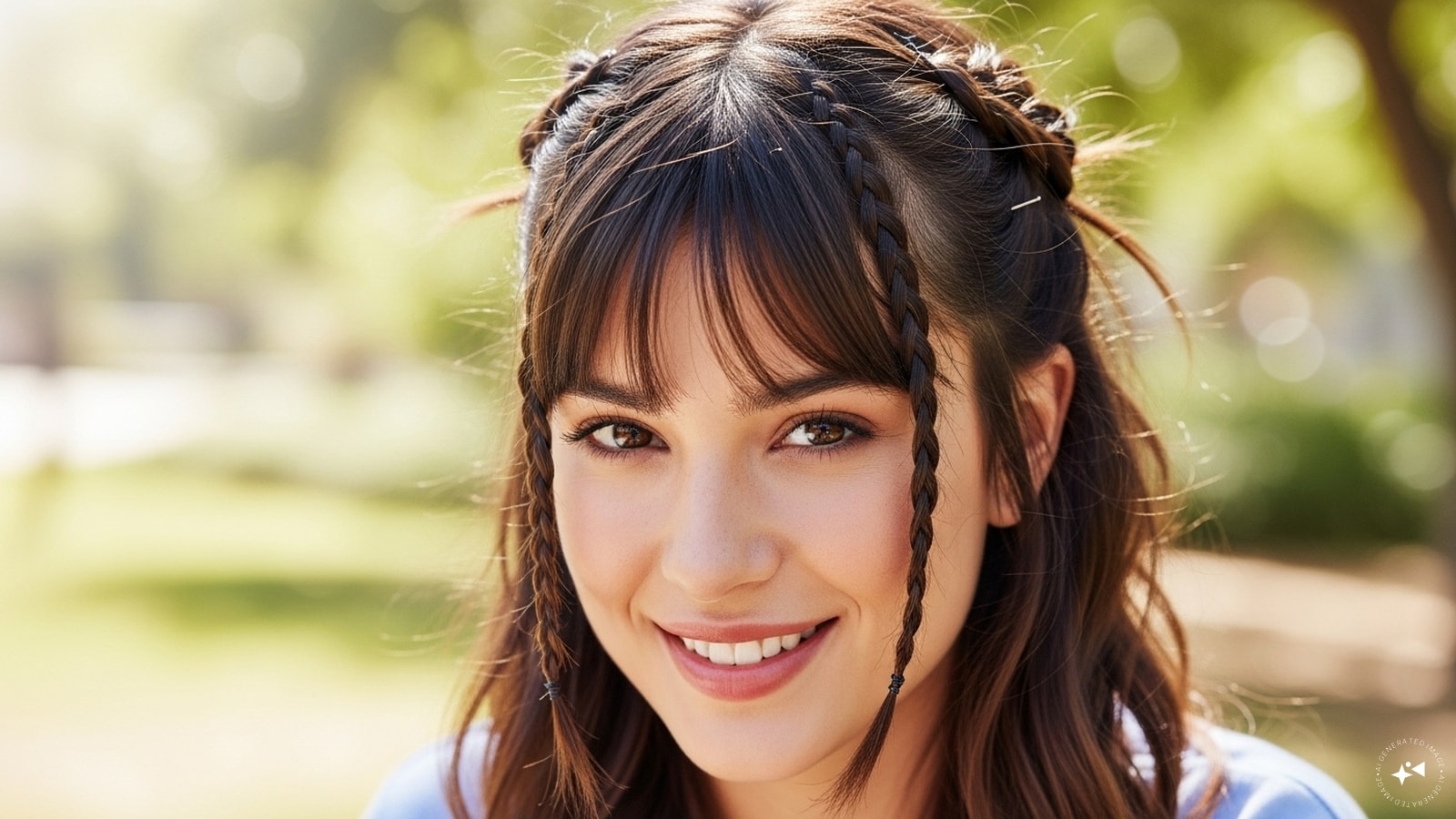 Braided Front Bangs Braided Front Bangs