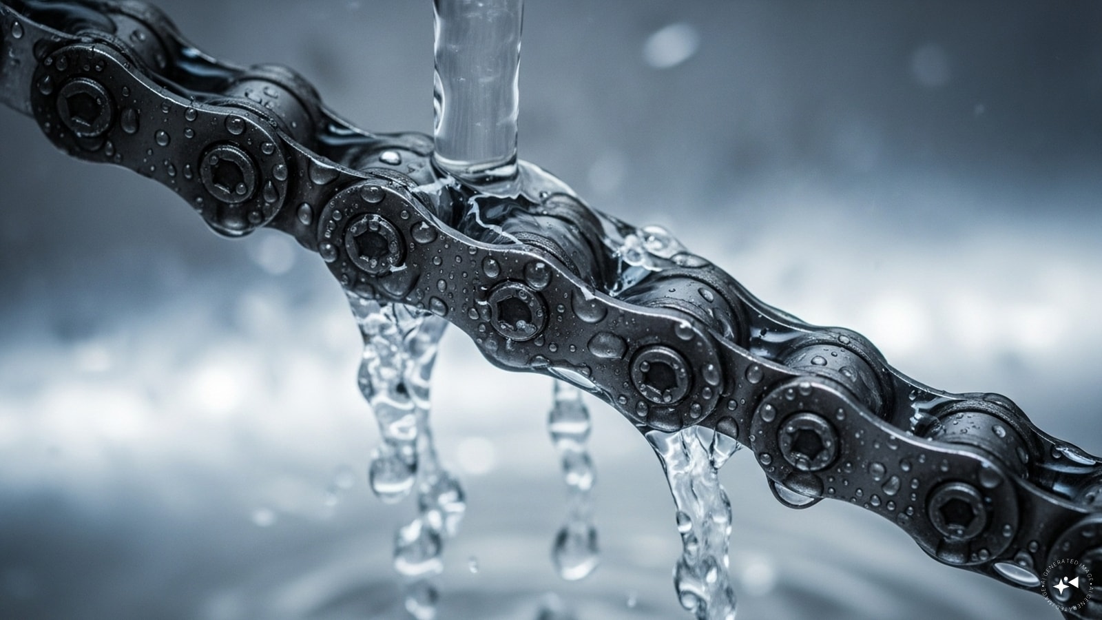 Rinse thoroughly with water: Wash the chain under cool running water to remove all cleaning residue. Rinse thoroughly with water: Wash the chain under cool running water to remove all cleaning residue.