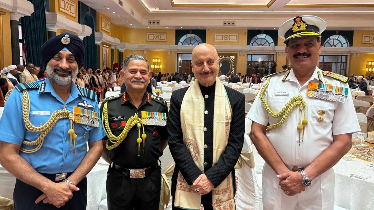 Anupam Kher Honored to Meet Armed Forces Chiefs