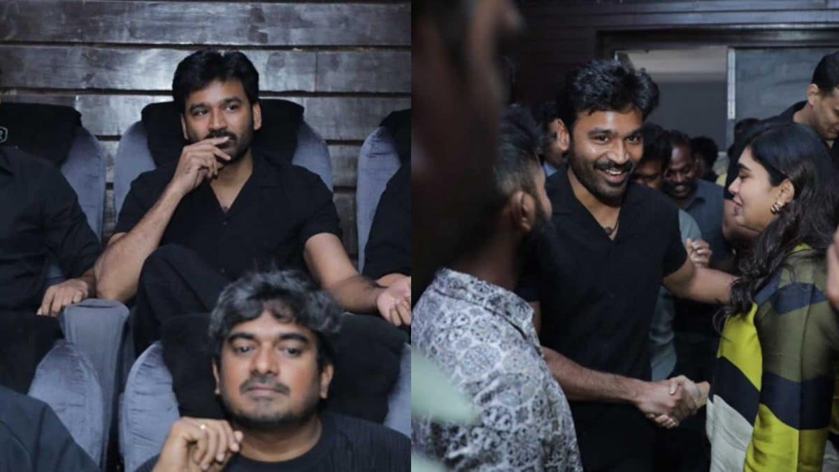 Dhanush Attends Rajinikanth's Coolie Premiere, Fans Celebrate Release