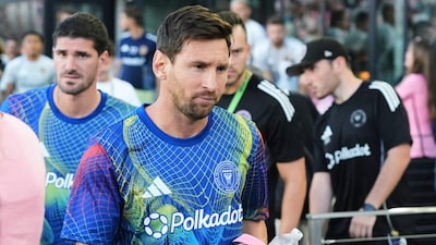 Uncertainty remains over Lionel Messi's availability. (AP Photo)