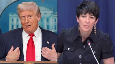 Donald Trump and Ghislaine Maxwell.