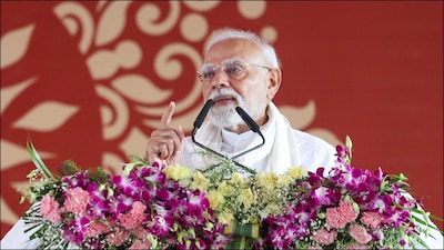 PM Narendra Modi speaking in Varanasi. (PMO)