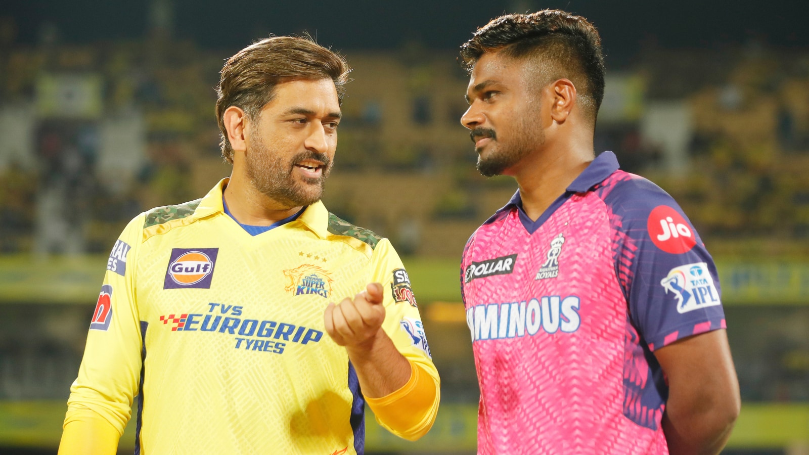 ms dhoni, sanju samson ipl 2025 csk rr
