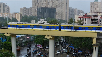 Mumbai Metro 9 spans approximately 13.58 km with 11.386 km elevated and 2.195 km underground, as part of the Red Line connected to Metro Lines 7 and 7A. (PTI File)