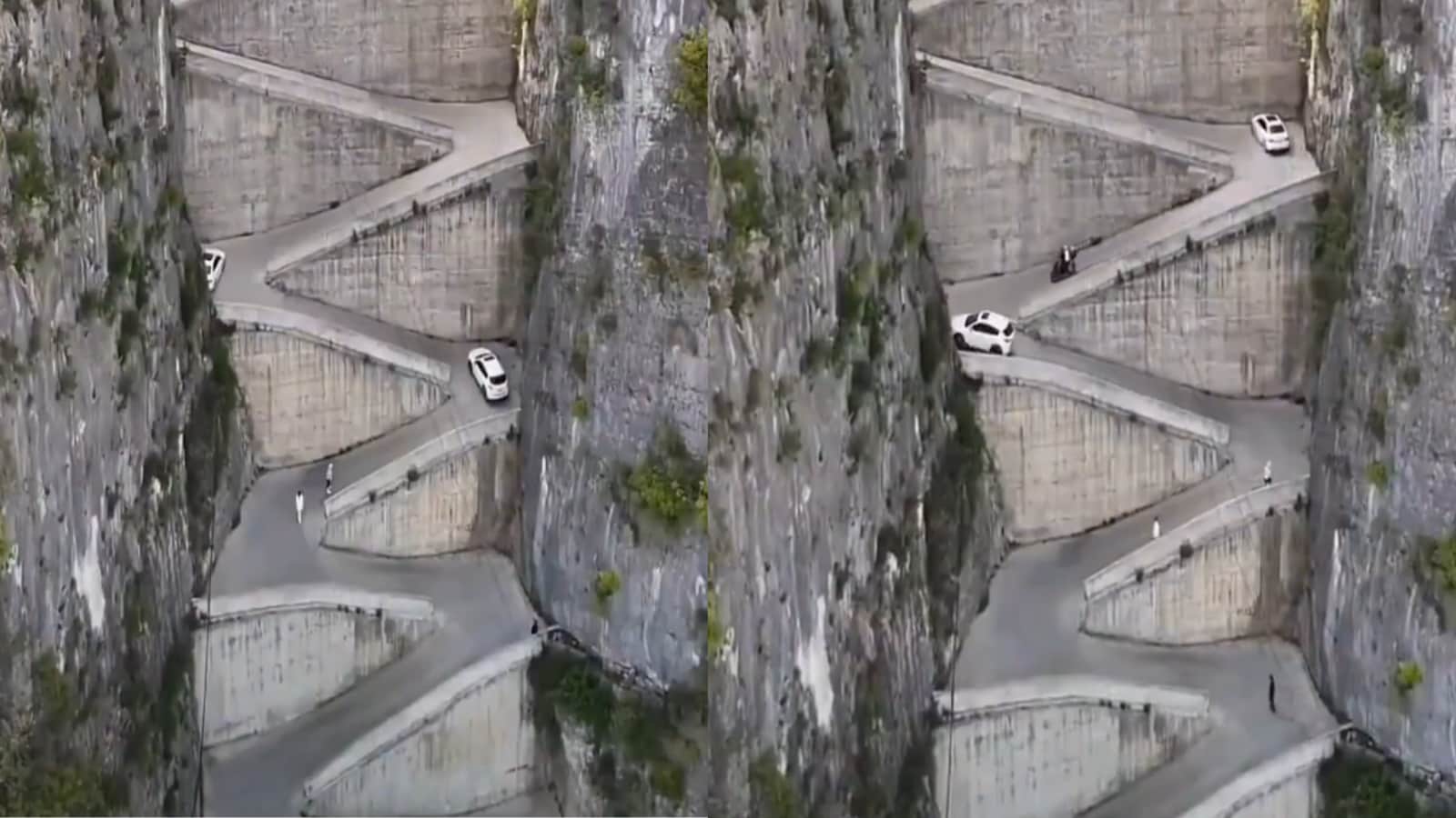 This Terrifying 453 Meters High Zigzag Road In China Is A