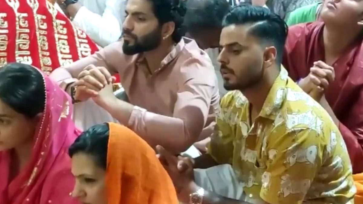 Cricketer Nitish Rana Visits Ujjain Temple