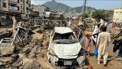 Pakistan is reeling under extreme weather, with nearly 350 dead due to flash floods. (AFP)
