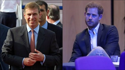 Prince Andrew and Prince Harry. (Reuters/File)