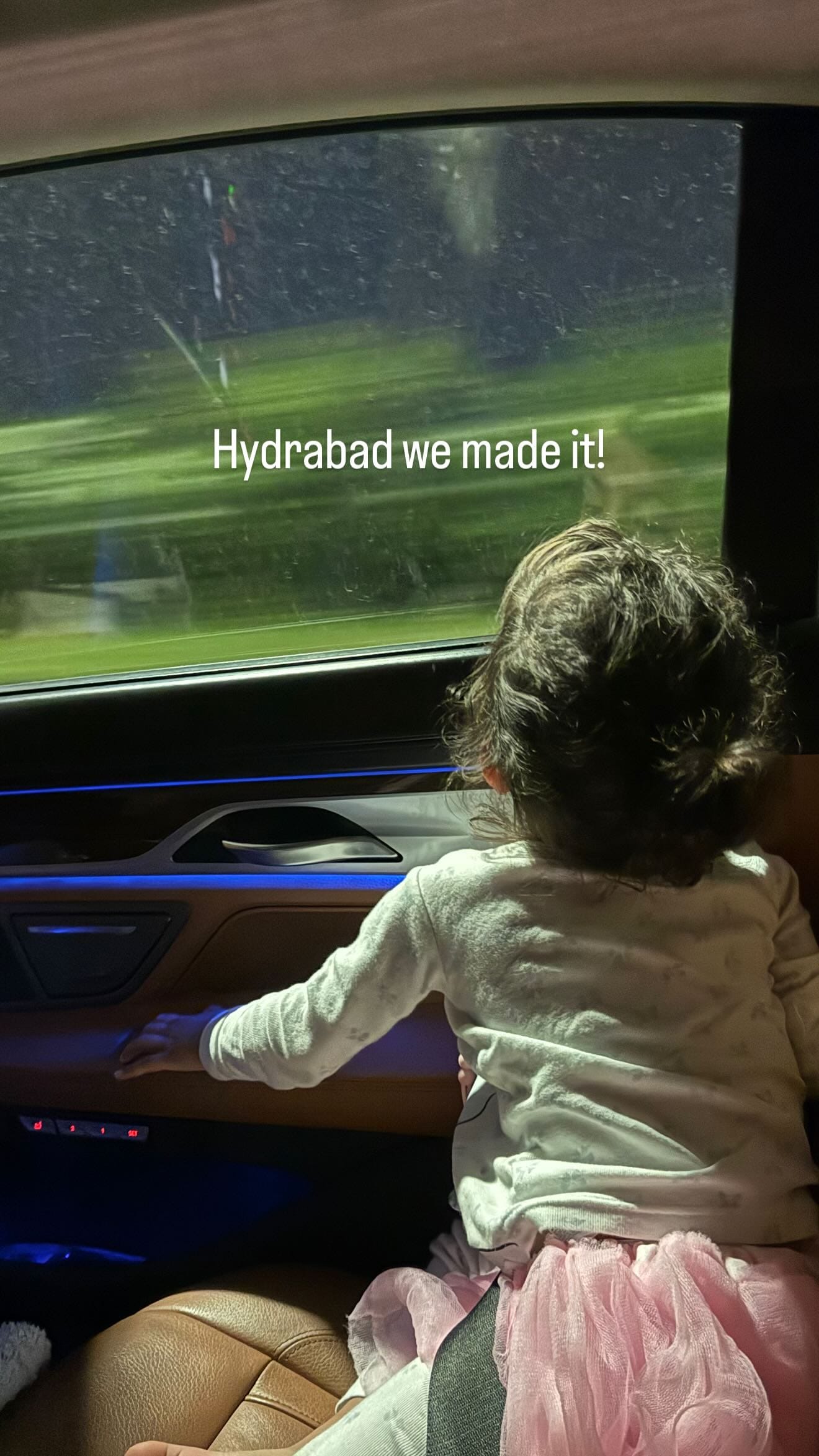 Priyanka Chopra and Malti Marie arrive in Hyderabad