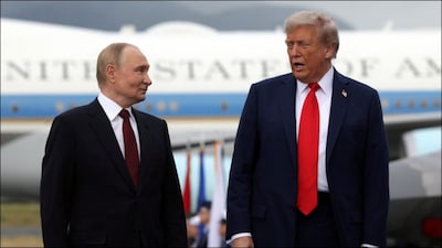 US President Donald Trump and Russian President Vladimir Putin in Alaska. (Reuters)