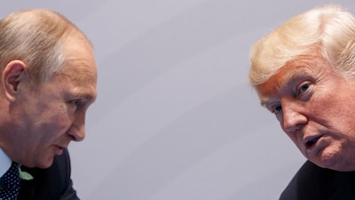 US President Donald Trump meets with Russian President Vladimir Putin. (AP file photo)