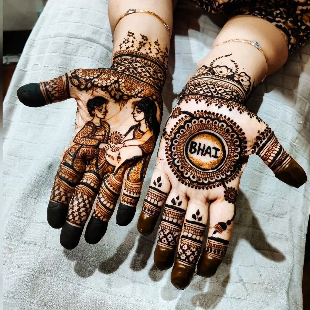 RAKSHA BANDHAN 2025 के लिए सुंदर मेहंदी डिजाइन RAKSHA BANDHAN 2025 के लिए सुंदर मेहंदी डिजाइन