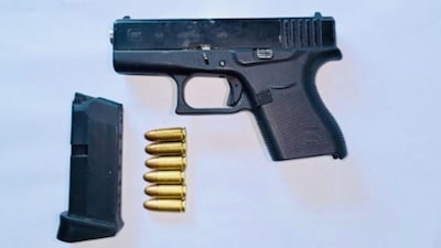 One Glock 9mm pistol and six live cartridges were recovered from the duo. (X @DGPPunjabPolice)