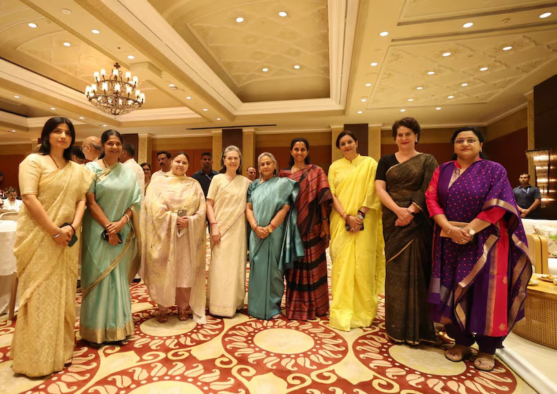 Women in Indian politics embody not only a strong presence in governance and policy-making but also a powerful cultural identity. Their words command attention, and their attire speaks volumes. The saree, a timeless emblem of India’s heritage, becomes a statement of authority, dignity, and elegance when draped by women leaders on stage. Recently, prominent figures such as Priyanka Gandhi, Sonia Gandhi, Dimple Yadav, and Jaya Bachchan have been seen in striking saree ensembles, radiating both grace and power. (News18 Hindi) 