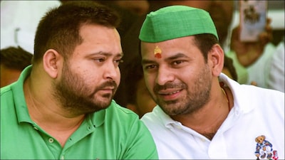 Tej Pratap said he was not on talking terms with his brother Tejashwi Yadav. (PTI/File)