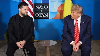 US President Donald Trump and Ukrainian leader Volodymyr Zelenskyy. (Reuters File Image)