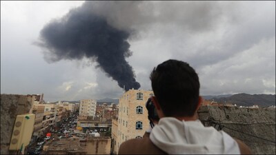 Israel has launched several airstrikes at Houthi-controlled Yemen in retaliation for drone and missile attacks by the Iran-backed group. (AFP/File)
