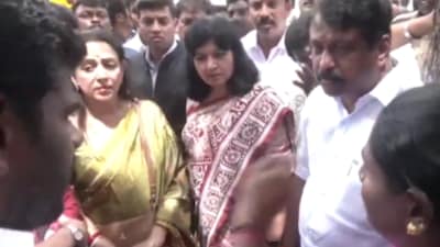 NDA panel interacted with locals in Karur on Tuesday. (Image: ANI)