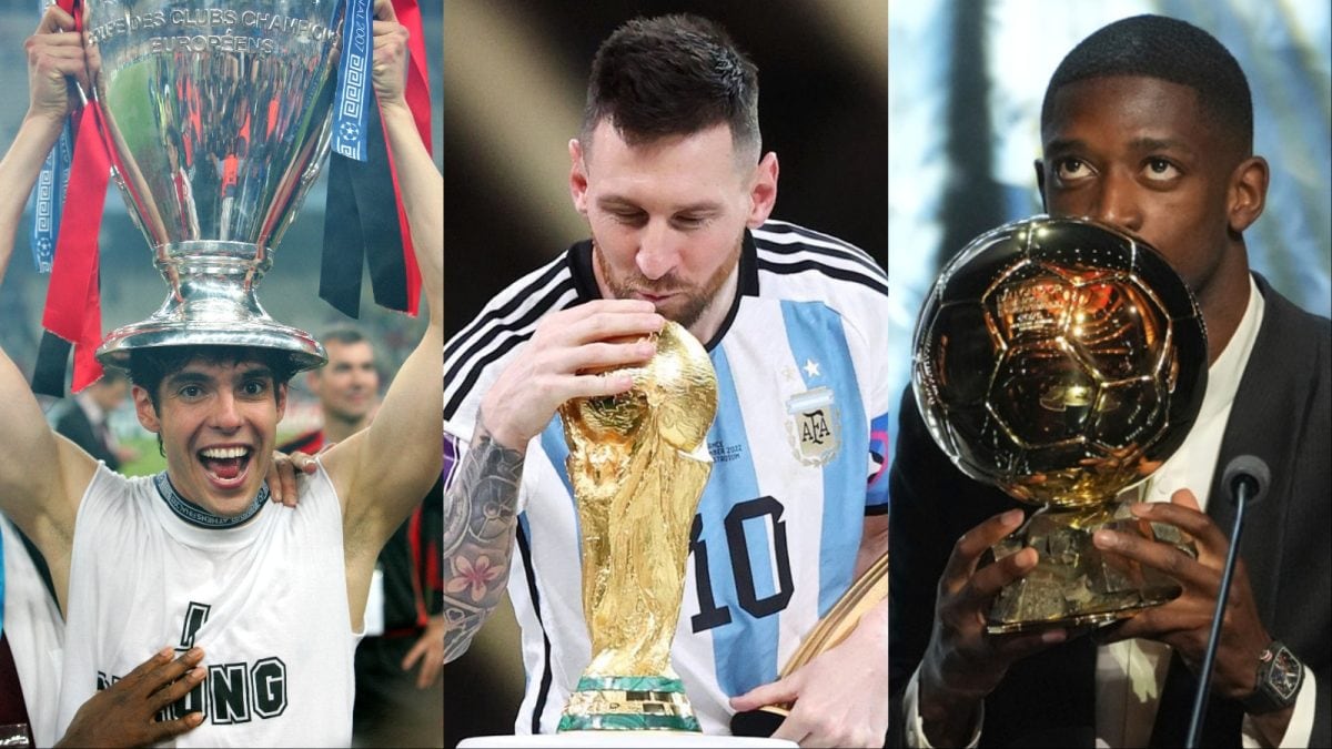 Ten Footballers Who've Won Ballon d'Or, UCL, and FIFA World Cup