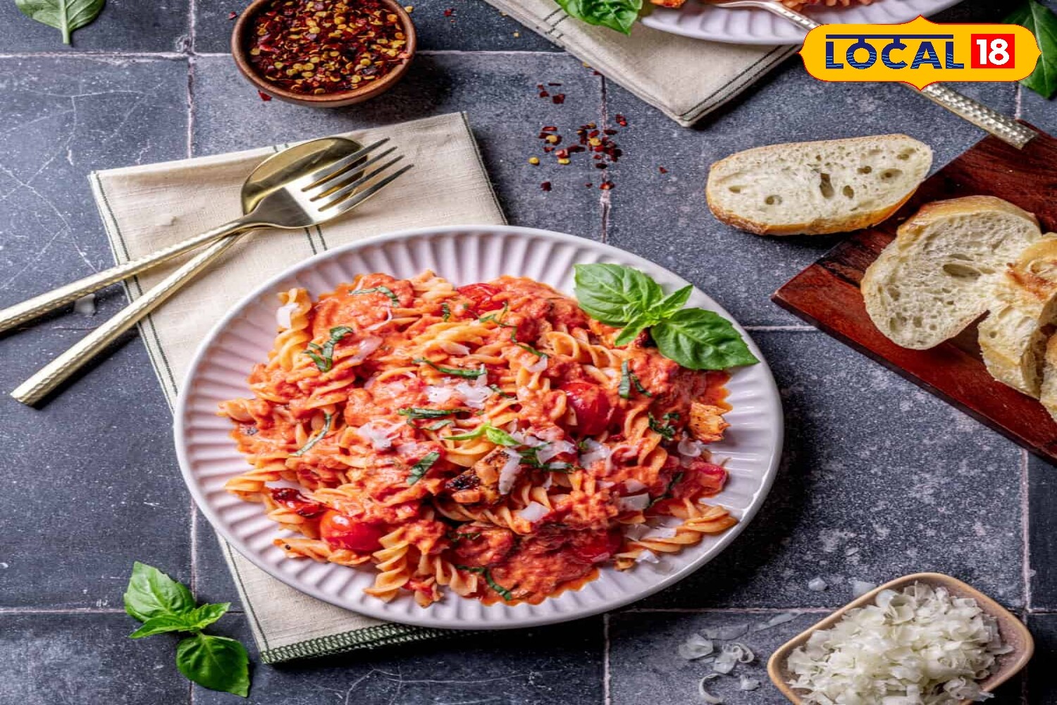 Many food lovers are experimenting with their own versions. Some give it an Indian twist, while others opt for extra-cheesy pasta, a hit among children, where grated cheese is generously layered over red sauce pasta. (News18 Hindi) Many food lovers are experimenting with their own versions. Some give it an Indian twist, while others opt for extra-cheesy pasta, a hit among children, where grated cheese is generously layered over red sauce pasta. (News18 Hindi)