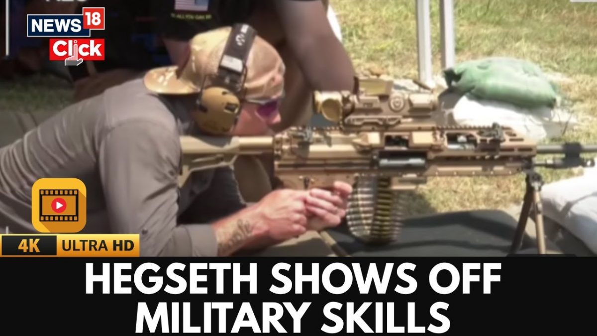 US Defense Chief Pete Hegseth Impresses Troops With Sharpshooting Skills At Fort Benning | 4K | N18G