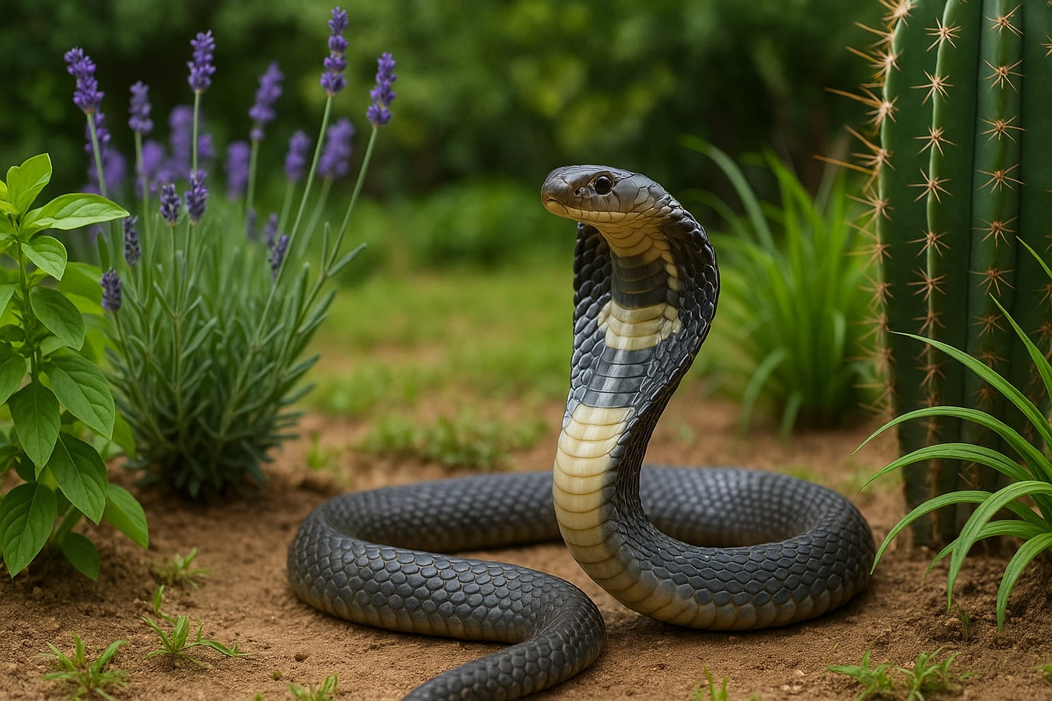 Cactus as a Natural Barrier: Cactus is not only valued as a decorative plant but also as a natural protection against snakes. Its sharp thorns prevent snakes from crossing easily, creating a protective shield when planted outside the house or in the garden. (News18 Hindi)