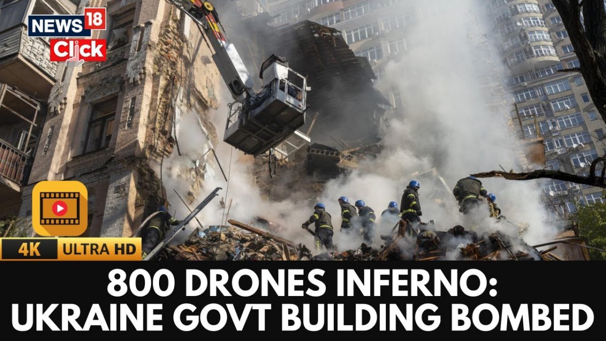 Ukraine Russia Conflict: Russia Strikes Kyiv With 800 Kamikaze Drones, Govt Building Destroyed | 4K Ukraine Russia Conflict: Russia Strikes Kyiv With 800 Kamikaze Drones, Govt Building Destroyed | 4K