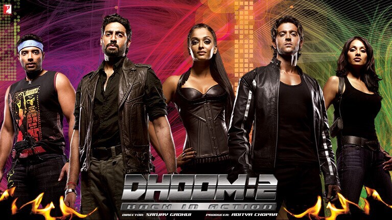 Dhoom 2 (2006): Directed by Sanjay Gadhvi and produced by Aditya Chopra under Yash Raj Films, Dhoom 2 was the action-packed sequel to Dhoom (2004). The film starred Hrithik Roshan, Abhishek Bachchan, Aishwarya Rai, Bipasha Basu and Uday Chopra. It emerged as the highest-grossing film of 2006. (News18 Hindi)