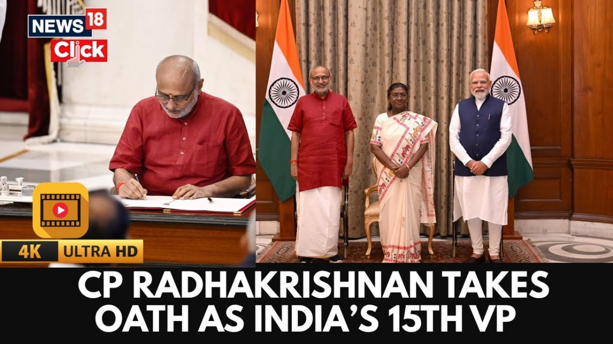 CP Radhakrishnan Sworn In as India’s 15th Vice President At Rashtrapati Bhawan | PM Modi | Murmu |4K