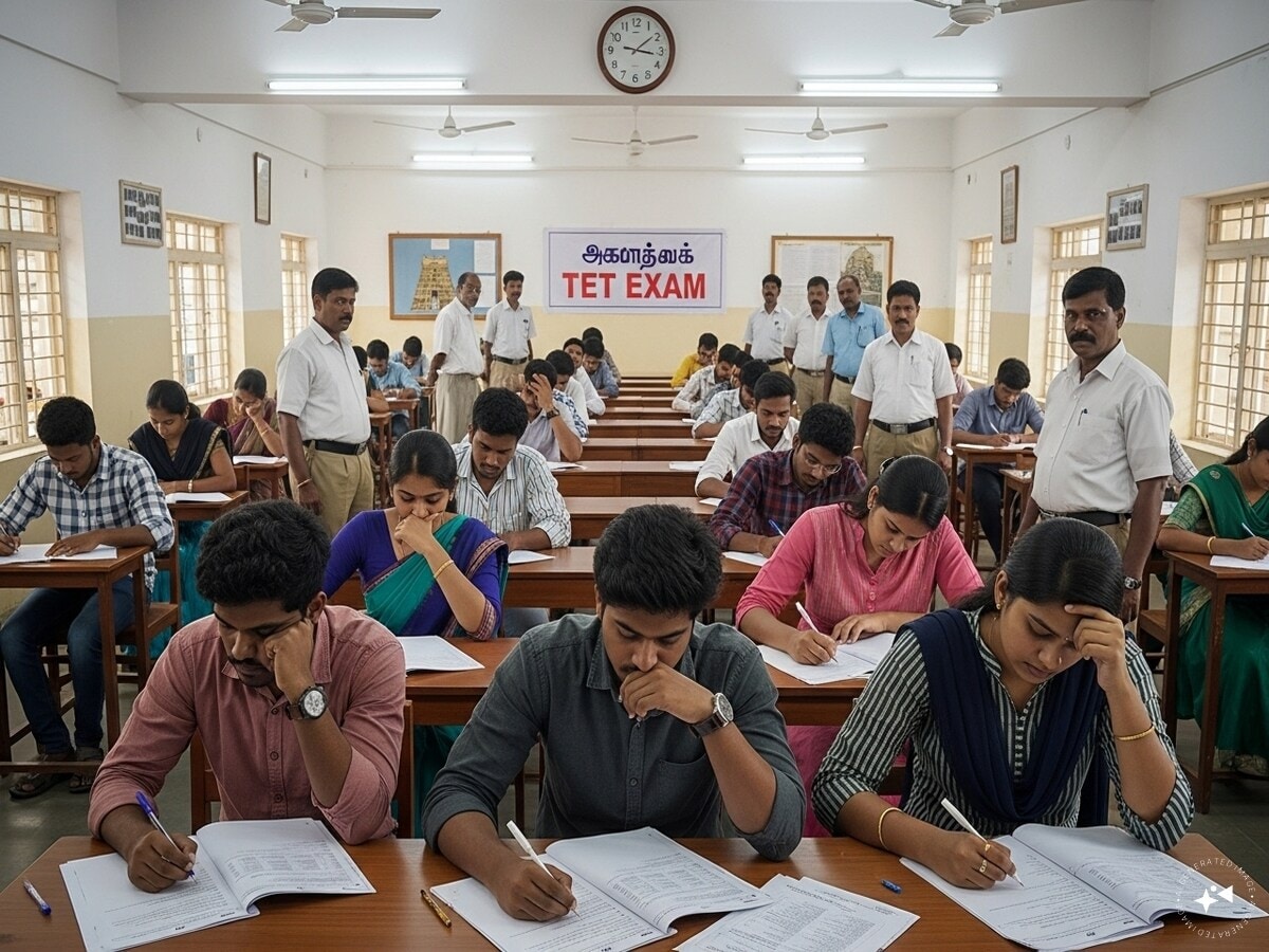 On September 10, the application process closed, with a total of 4,80,123 submissions received across Tamil Nadu. The first paper of the TET will be held on November 15, followed by the second paper on November 16. (News18 Tamil)